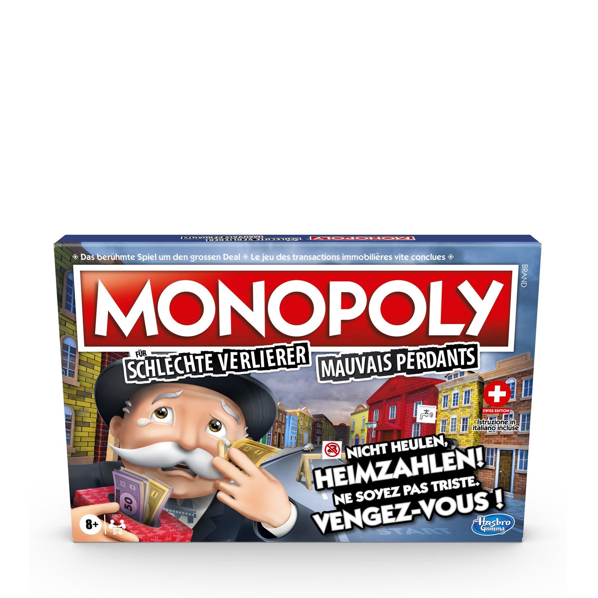 Image of Hasbro Games Monopoly für schlechte Verlierer