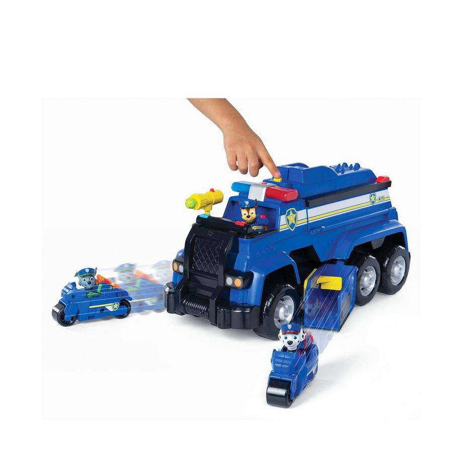 Spin Master  Paw Patrol 5-In-1-Polizeifahrzeug Von Chase, 4 Mini Fahrzeuge Plus Polizeicruiser Plus Chase Figur 