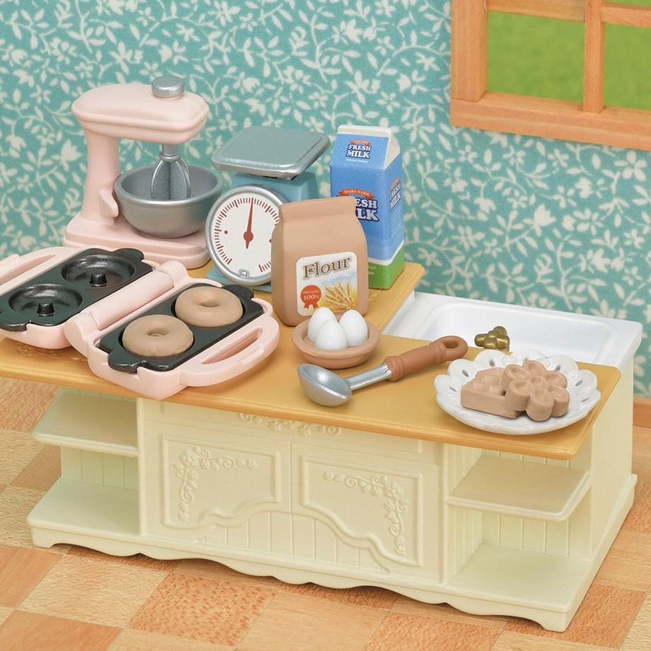 Sylvanian Families SF Kitchen Island
 Le meuble de cuisine et accessoires 