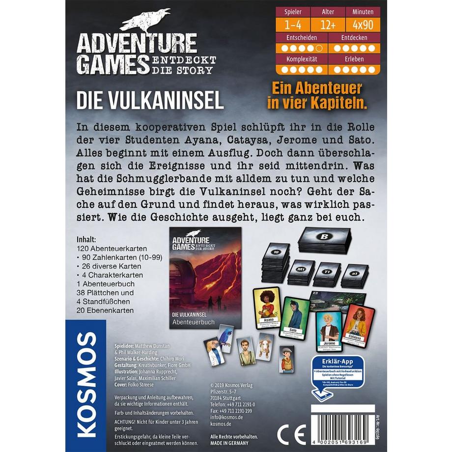Kosmos  Adventure Games, Die Vulkaninsel, Tedesco 