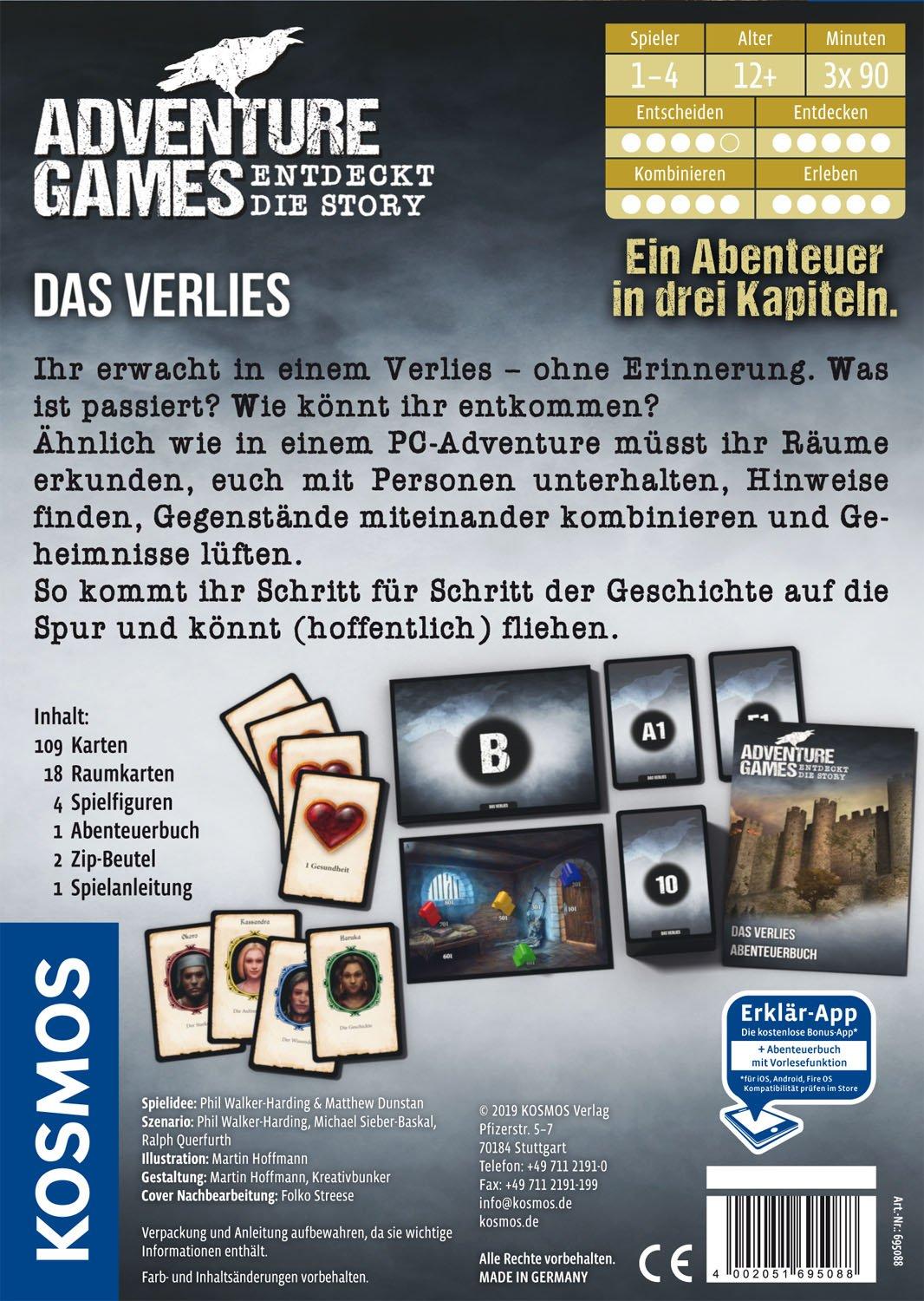 Kosmos  Adventure Games, Das Verlies, Tedesco 