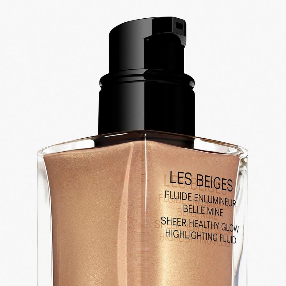 CHANEL LES BEIGES FLUIDE ENLUMINEUR ENLUMINEUR DE TEINT EFFET IRISÉ. BELLE MINE LUMINEUSE VISAGE ET CORPS 