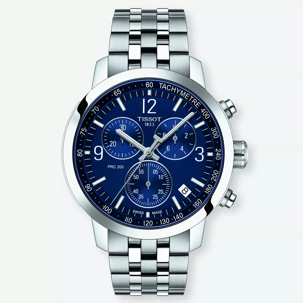 Tissot - Chronograph Uhr, Prc 200, 42mm, Silber 2