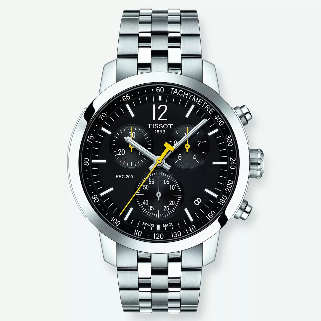 Tissot - Chronograph Uhr, Prc 200, 42mm, Silber