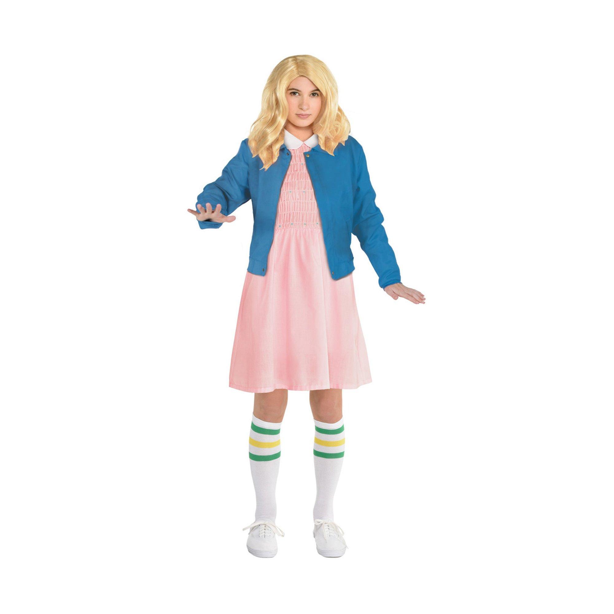 Image of Stranger Things, Kinderkostüm Eleven, 12-14 Jahre Multicolor