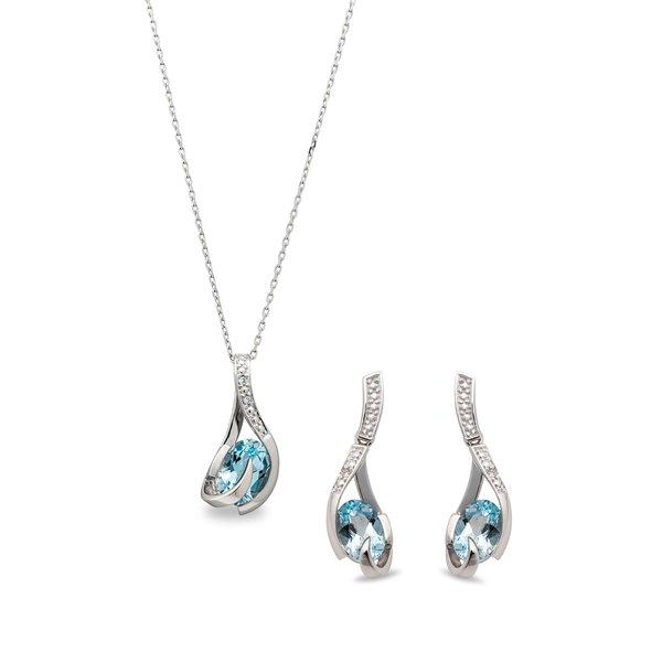 Image of Halskette Damen Blau 45