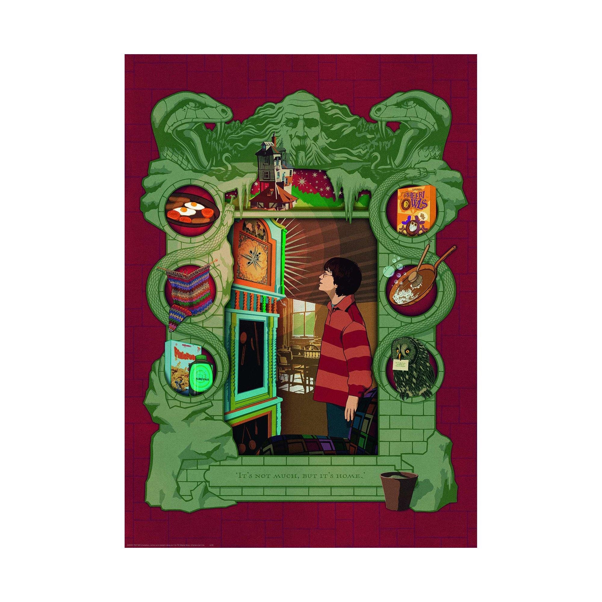 Ravensburger  Puzzle Harry Potter bei der Weasley Familie 