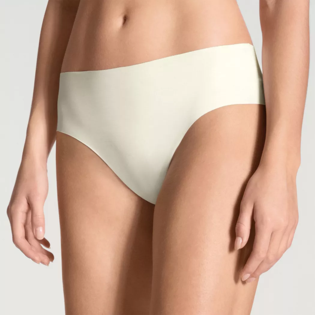 Slip CALIDA "Slip Natural Skin Midi Slip 1er Pack", Damen, Gr. 44-46, weiß, Obermaterial: 83% Modal CMD. 17% Elasthan EL., Unterhosen Slip