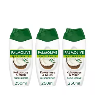 Palmolive  Naturals Noix De Coco & Lait Gel Douche, Pour Une Peau Douce Et Hydratée, Trio 