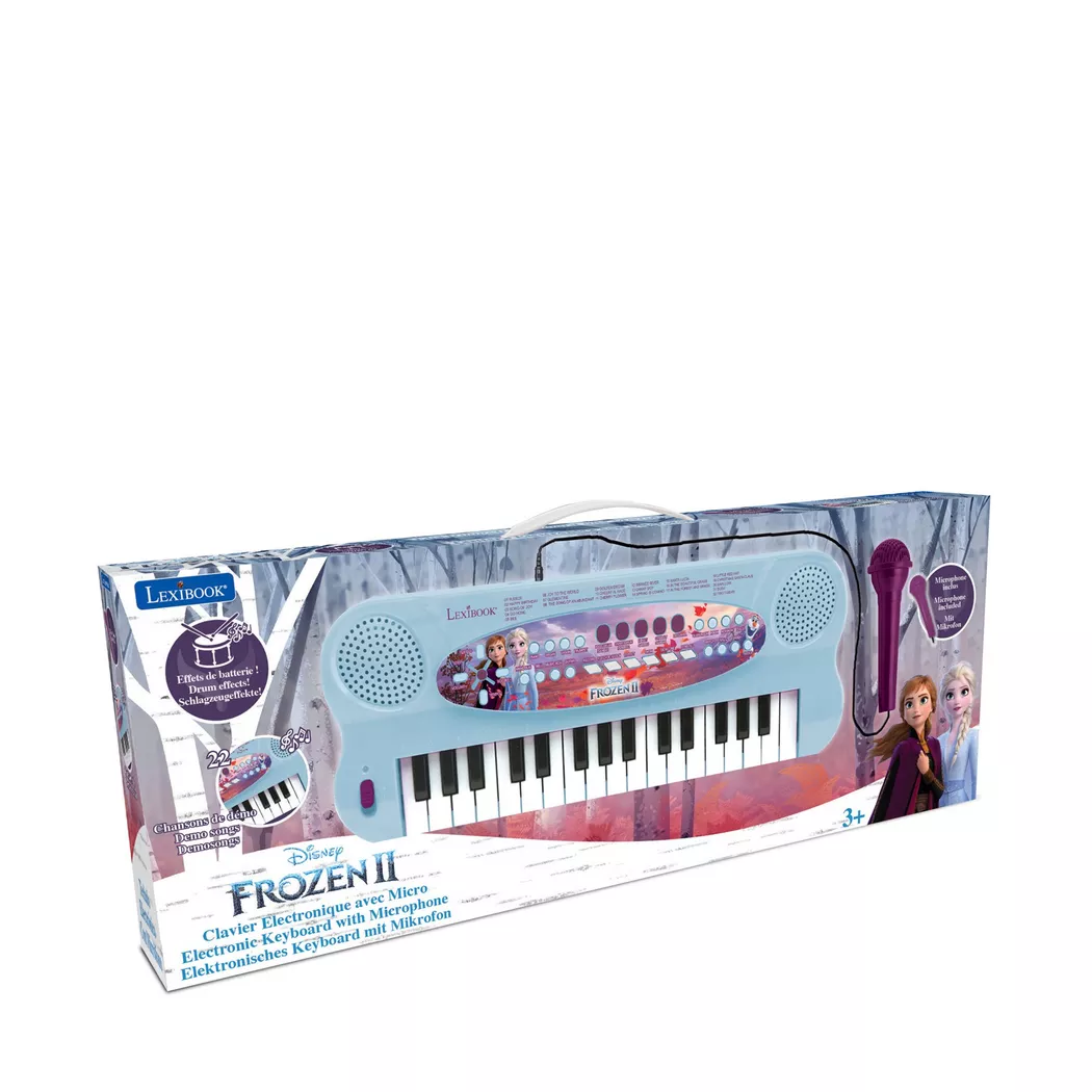 Lexibook - Disney Frozen II, Clavier Avec Micro, Multicolor