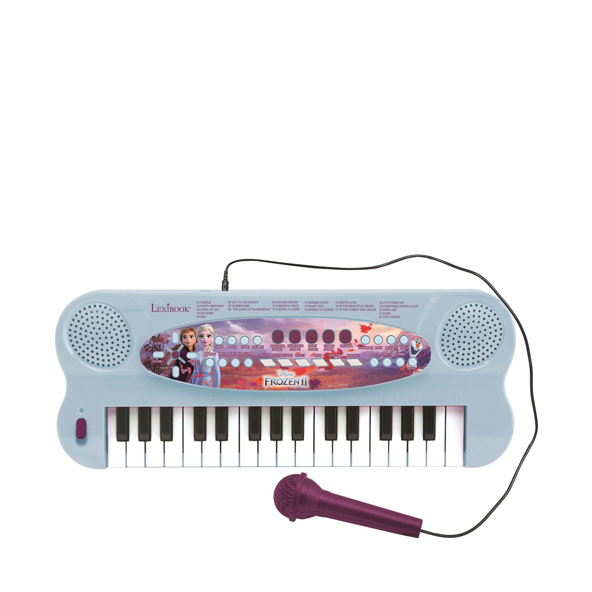 Lexibook  Disney Frozen II, Clavier Avec Micro 