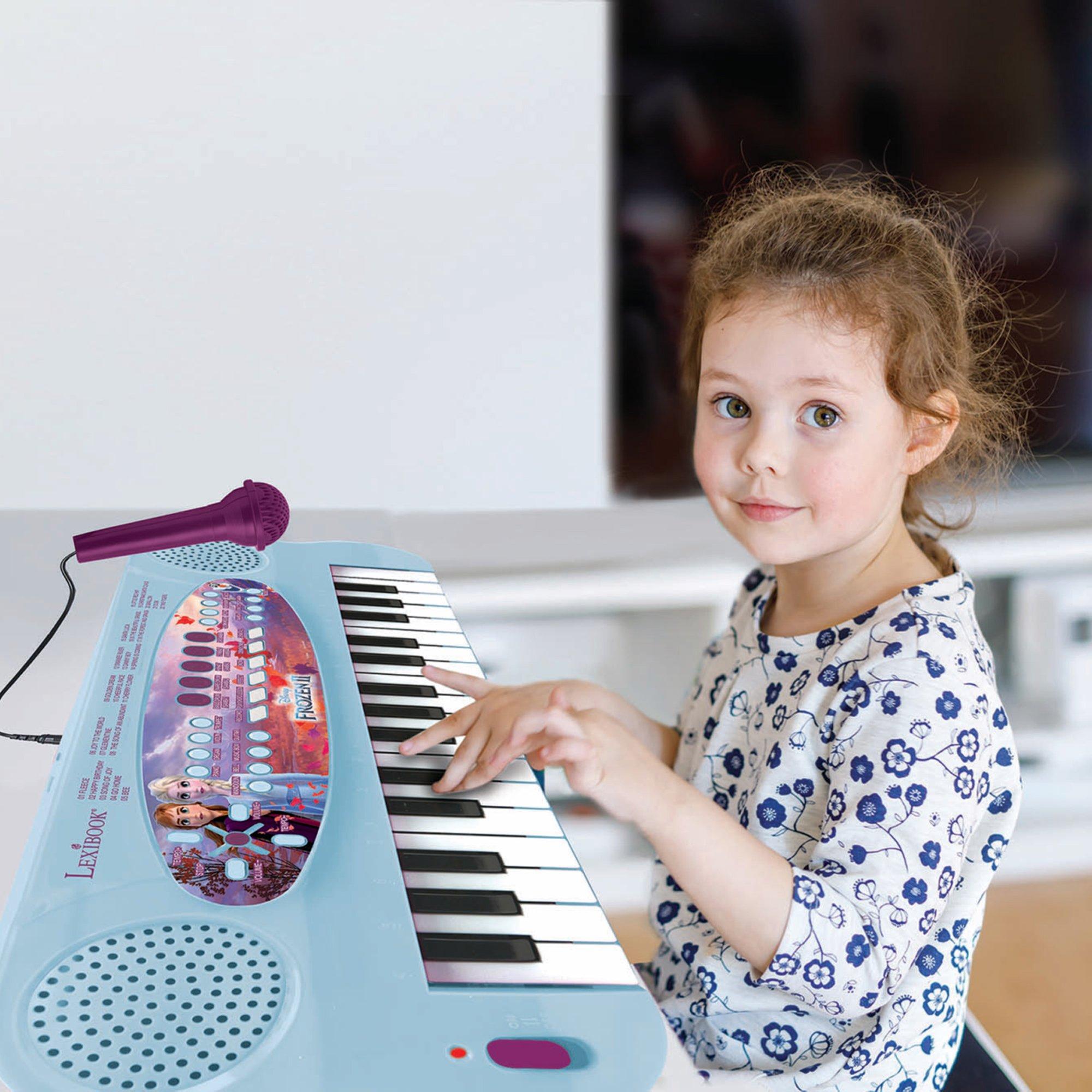 Lexibook  Disney Frozen II, Clavier Avec Micro 