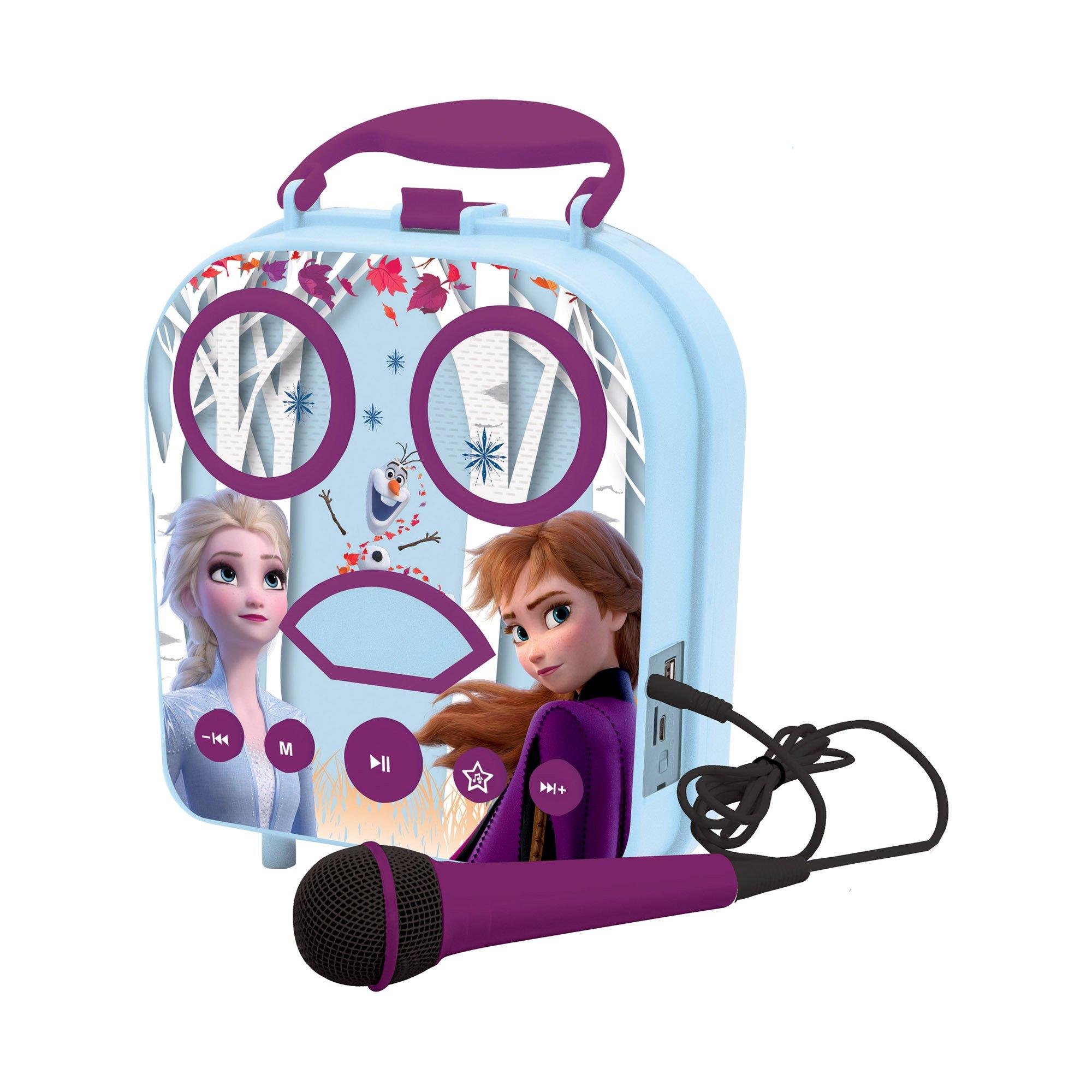 Lexibook  Disney Frozen II, Mon Haut-Parleur Portable Avec Compartiment Secret 