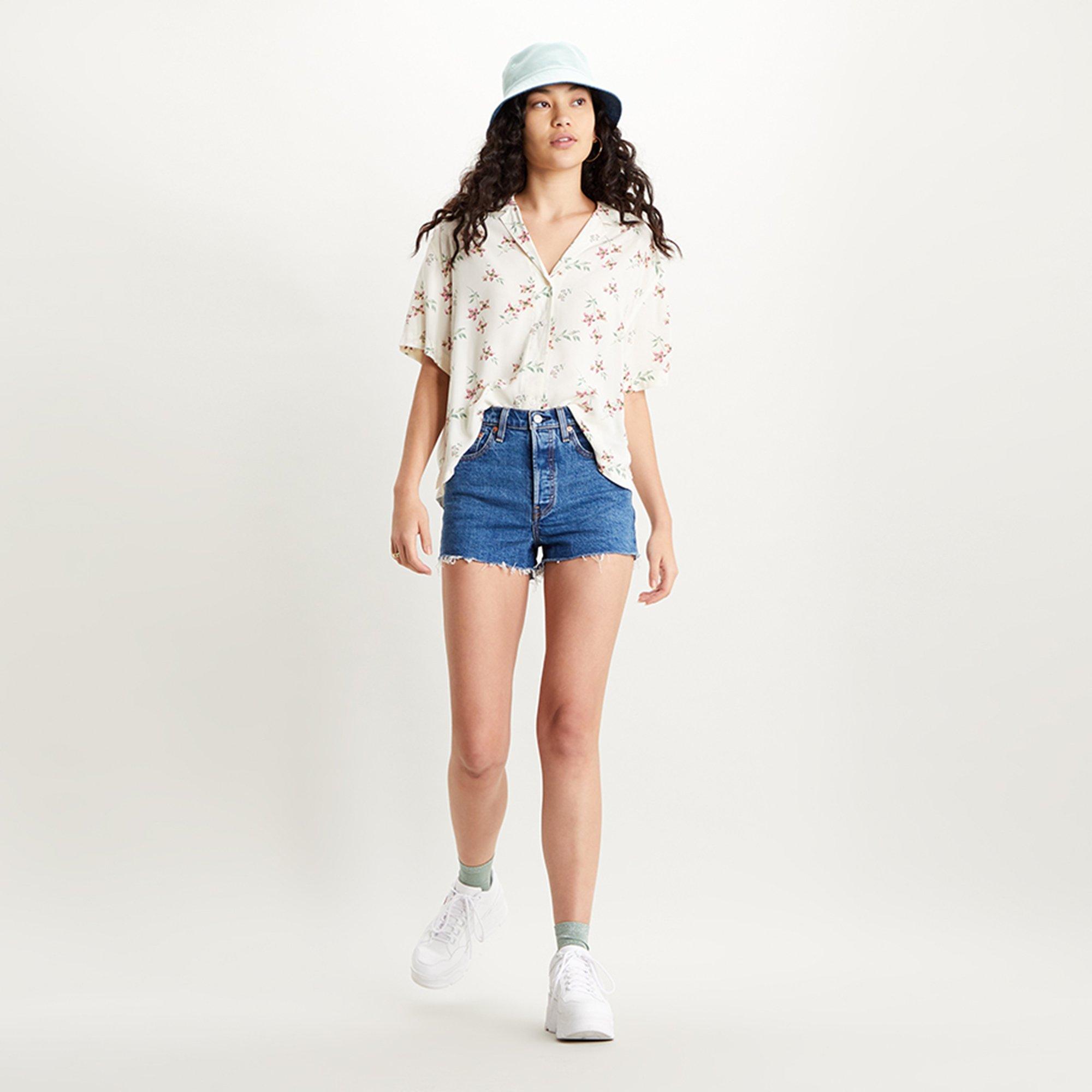 Image of Jeansshorts Damen Mittelblau W23