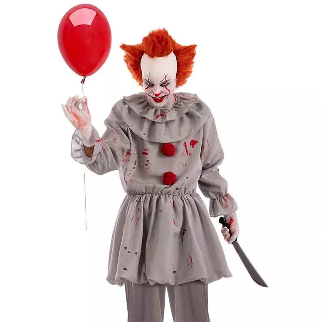 Carnival Toys - Clown, Kostüm für Erwachsene, M/L, Grau