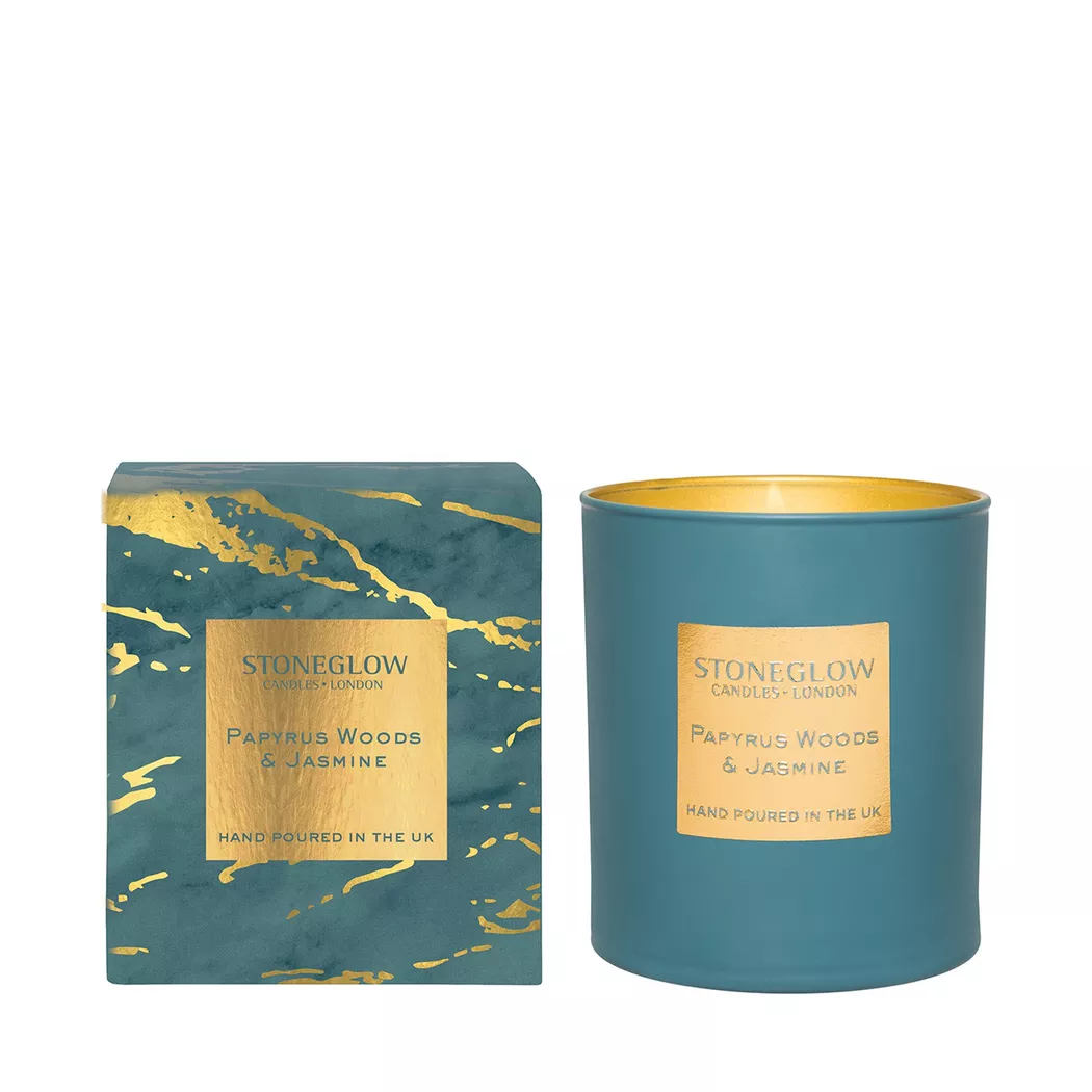 Duftkerze "Stoneglow Papyrus Woods"