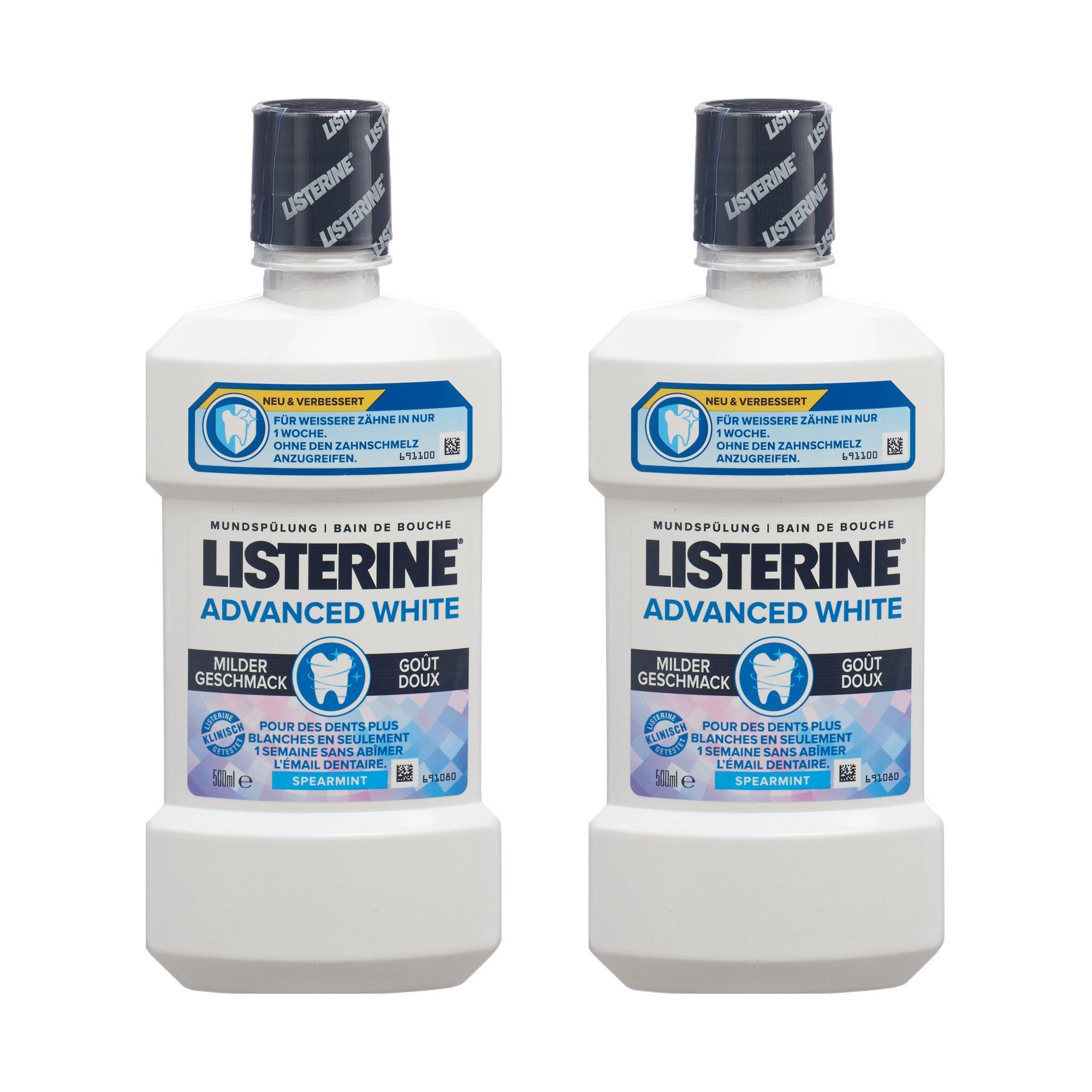 Image of LISTERINE Advanced White - Mild Taste Advanced White Mild Mundspülung Duo - 2X500ML