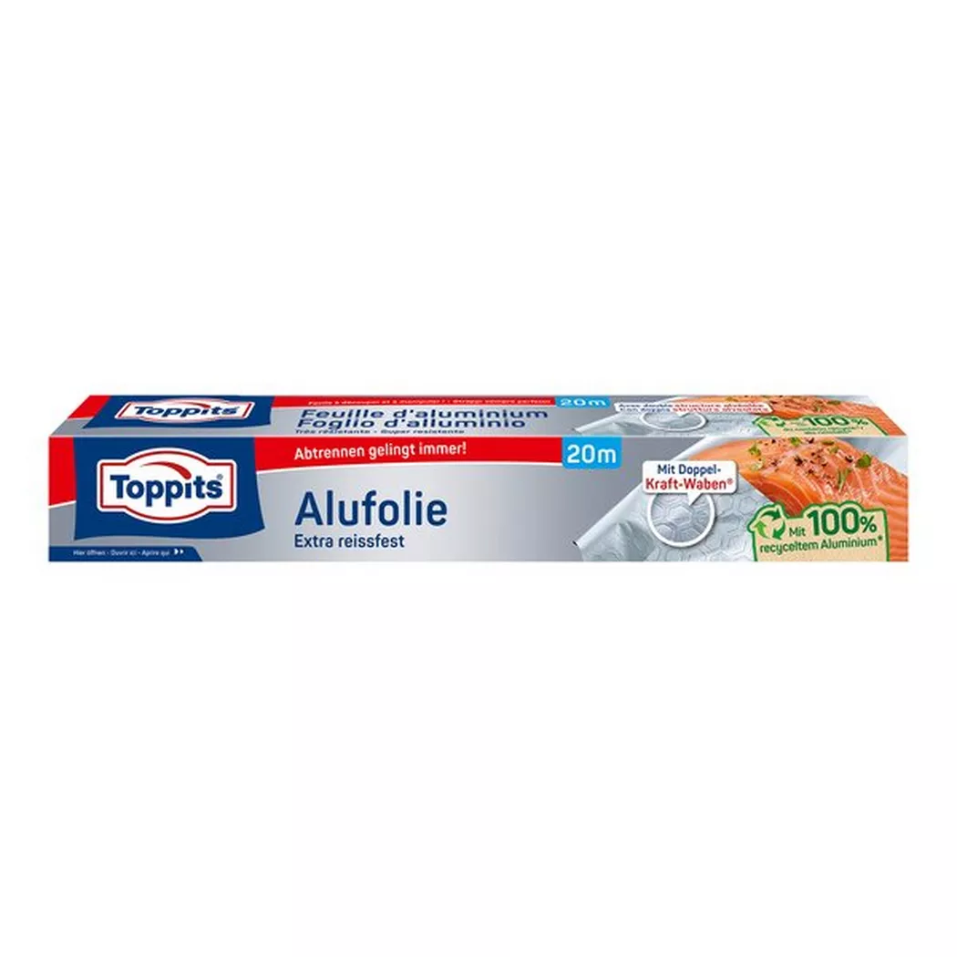 Toppits - Aluminium-Folie, Aluminium-Folie 29.5cmx20m, 29.5X200CM