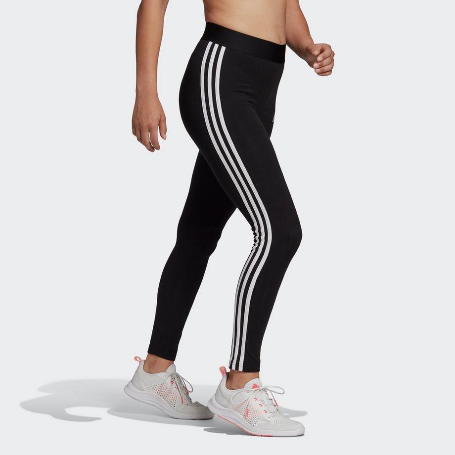 adidas 3S LEG BLACK/WHITE Lange Sport Tights 