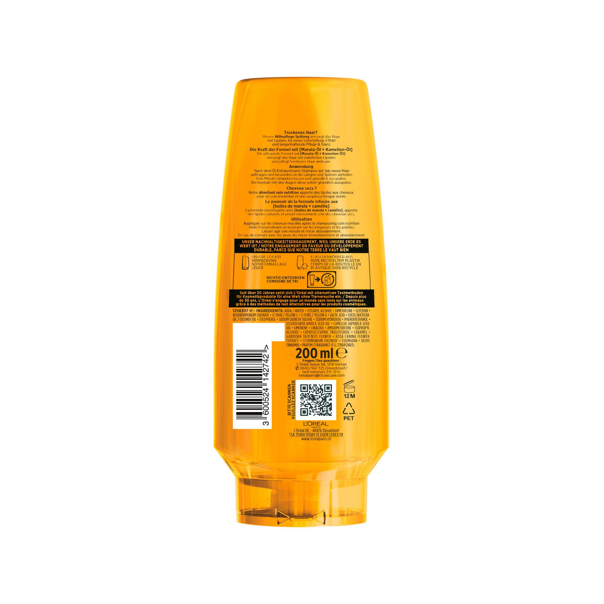 L'Oréal Paris Extraordinaire Huile Extraordinaire : Nährende Pflegespülung 