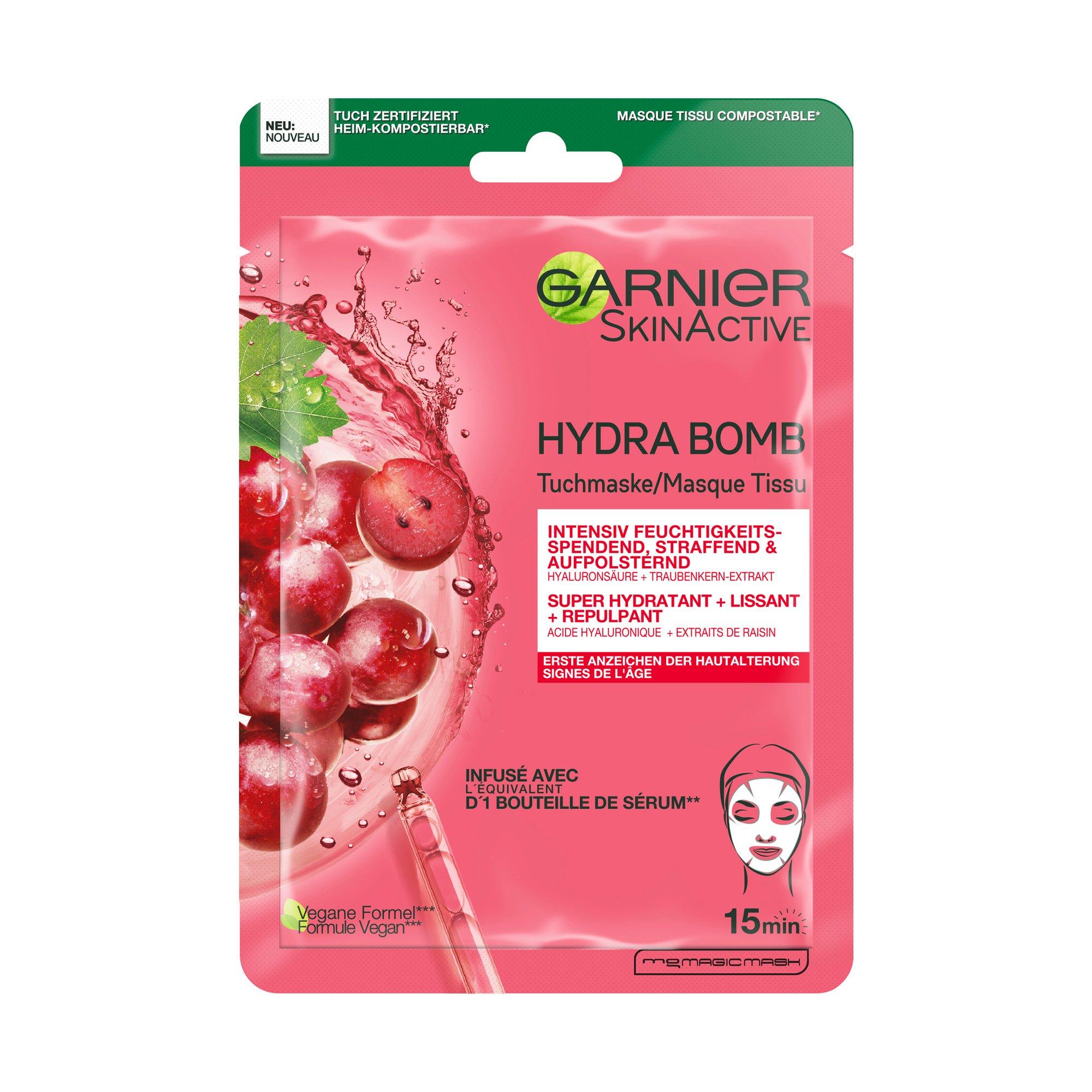 GARNIER SKIN ACTIVE Hydra Bomb anti age SkinActive Hydra Bomba Maschera In Tessuto Anti-Invecchiamento 