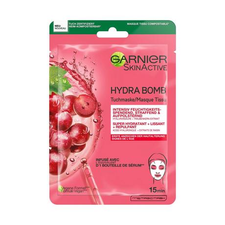 GARNIER SKIN ACTIVE Hydra Bomb anti age SkinActive Hydra Bomba Maschera In Tessuto Anti-Invecchiamento 