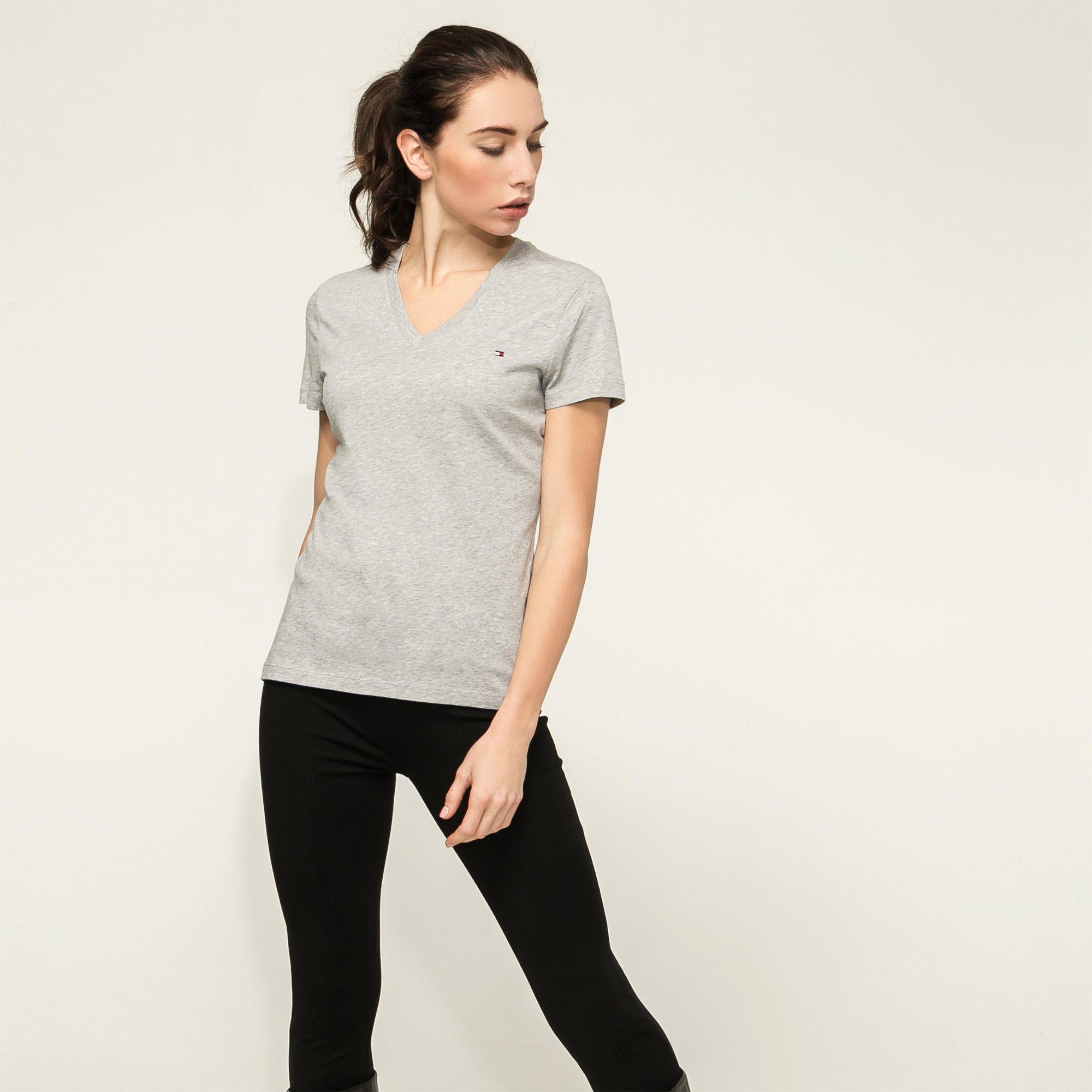 Image of T-shirt Damen Hellgrau XS