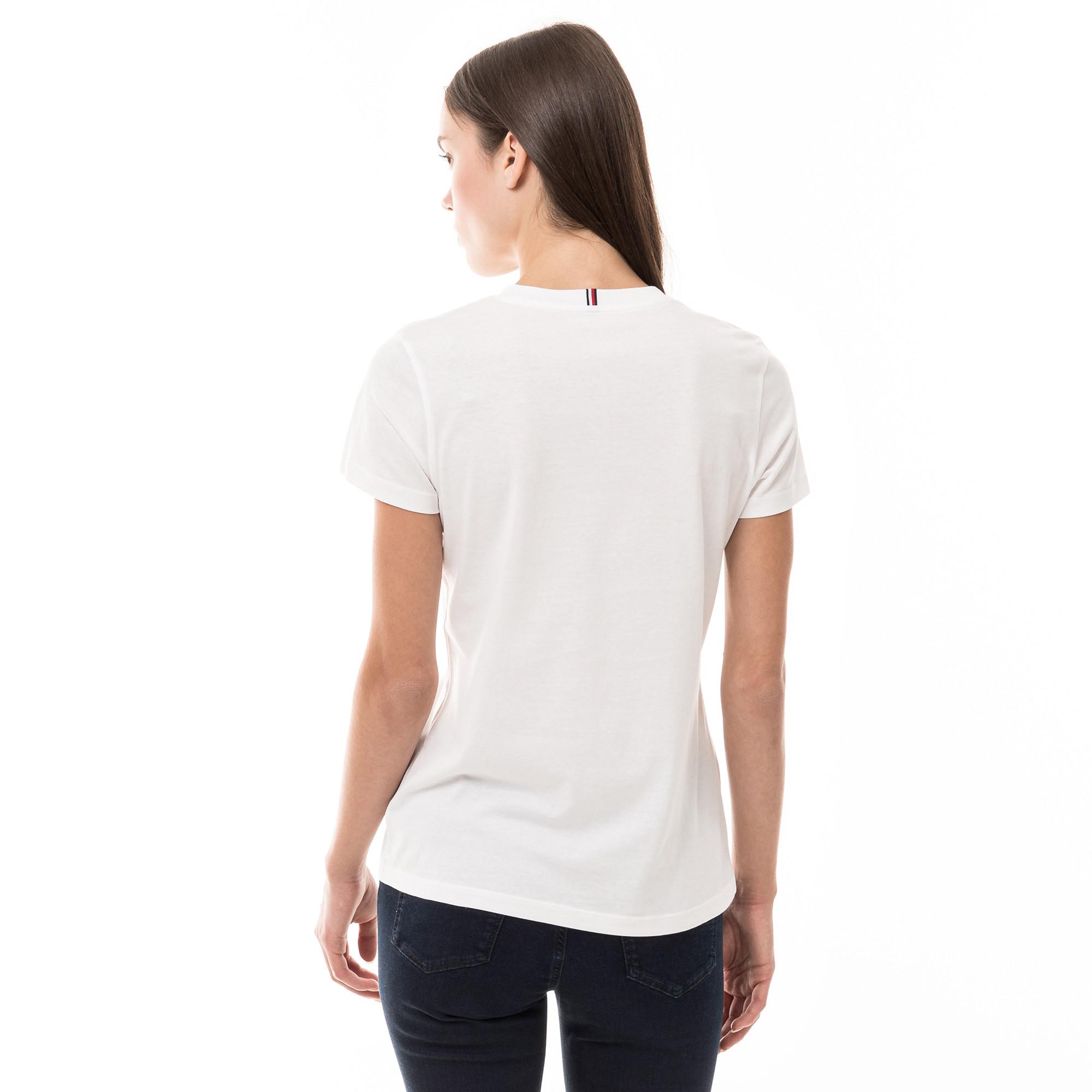 TOMMY HILFIGER T-Shirt Col V Manches Courtes  