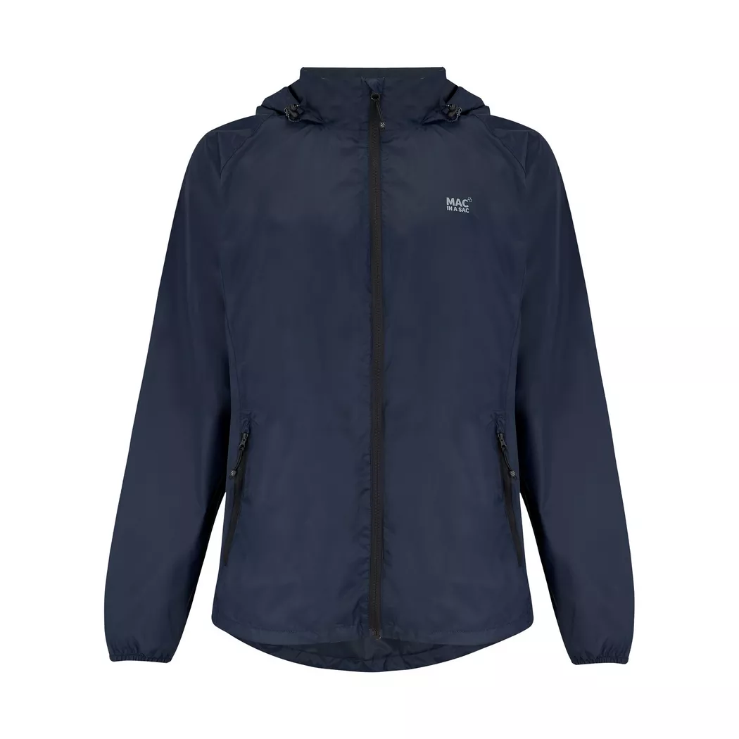 Mac in a Sac - Regenjacke mit Kapuze, für Herren, Marine, Größe S