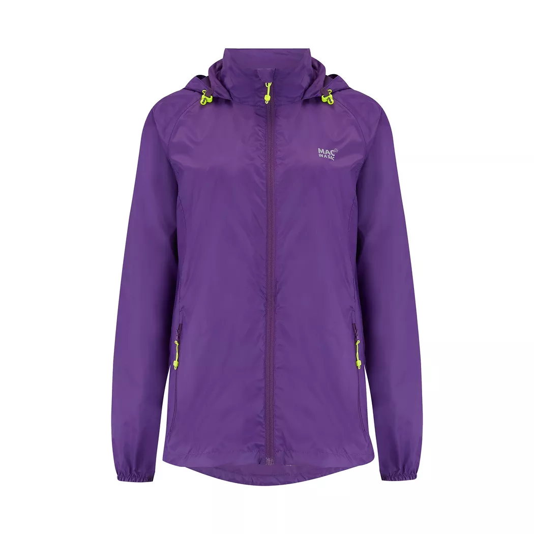 Mac in a Sac - Regenjacke mit Kapuze, für Herren, Violett, Größe S
