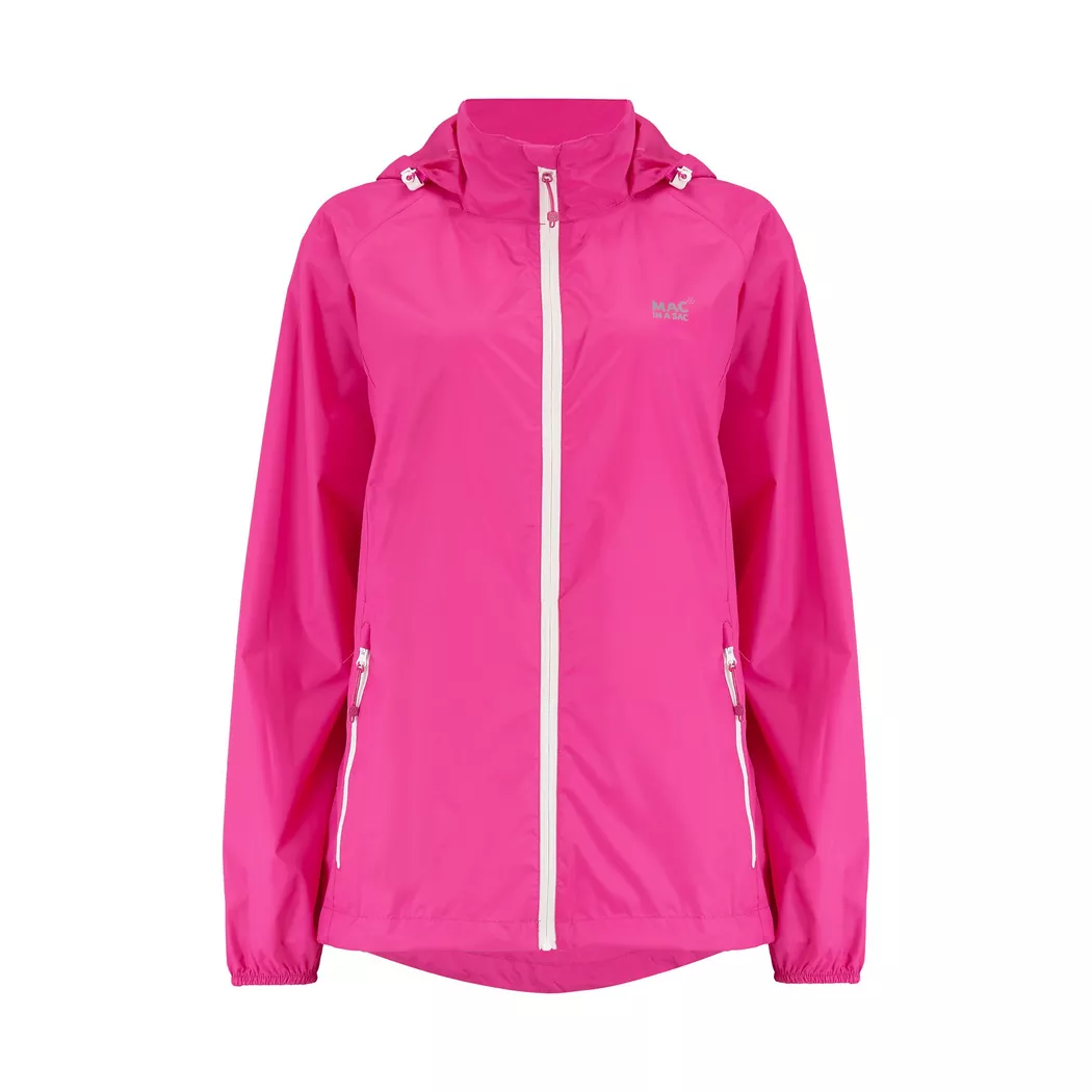 Mac in a Sac - Regenjacke mit Kapuze, für Herren, Pink, Größe L