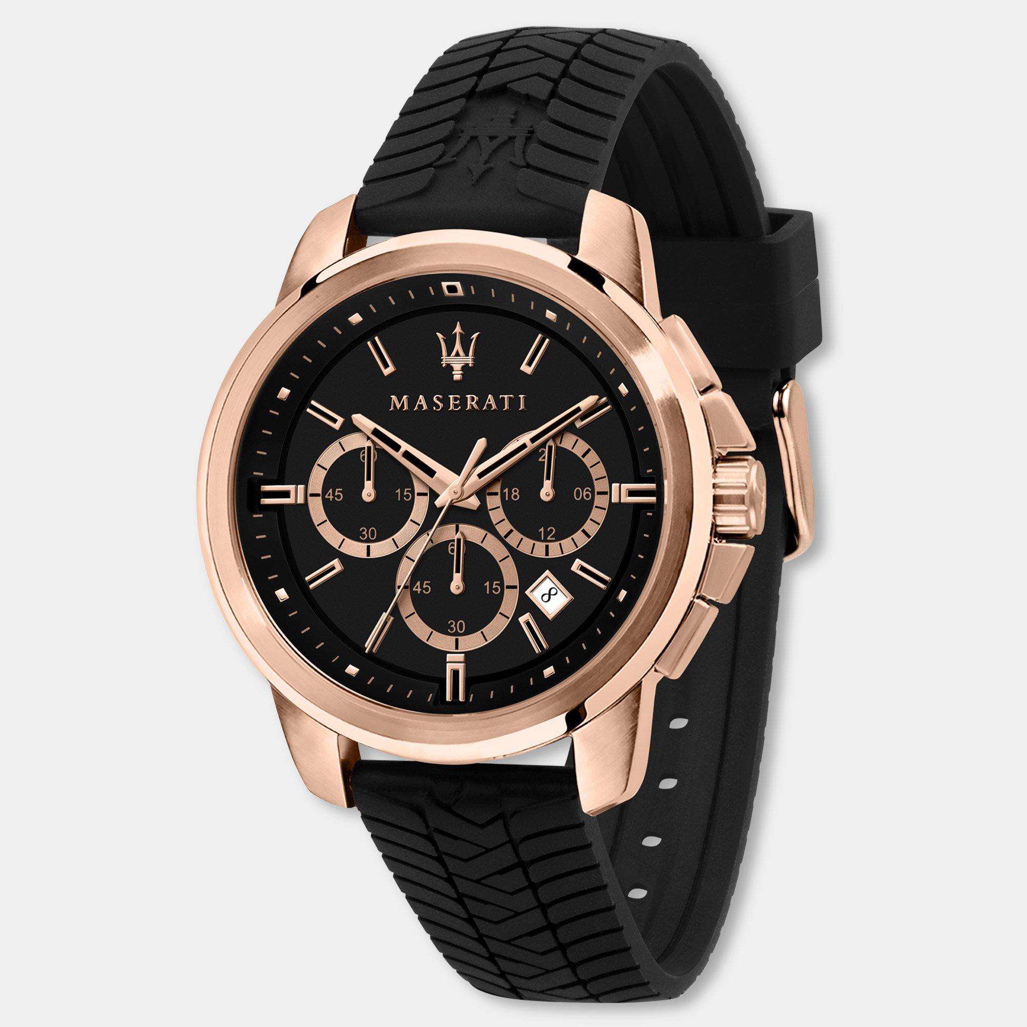 Image of Chronograph Uhr Herren Black 44mm