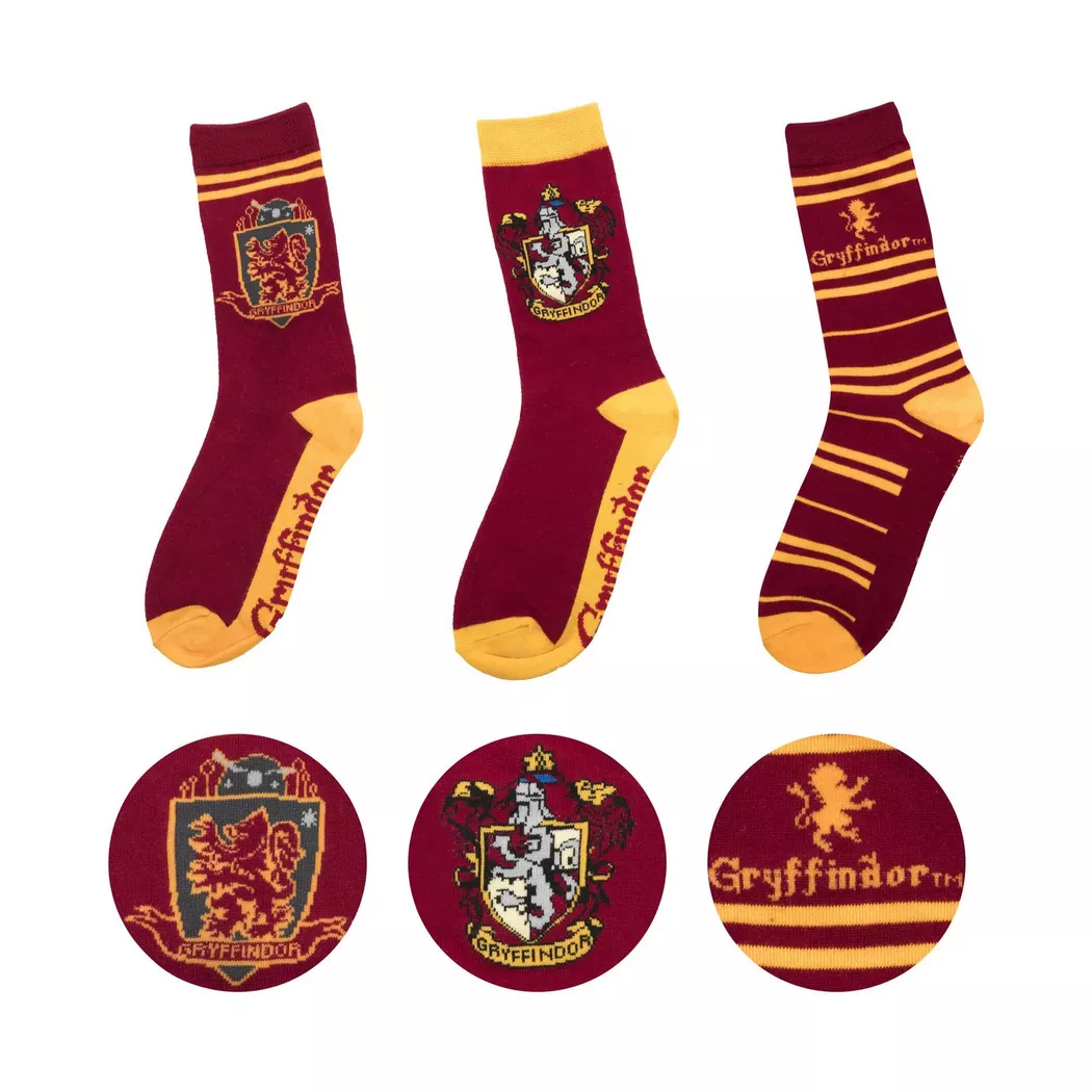 Cinéreplicas - Harry Potter Socken 3er-Pack Gryffindor, Rot