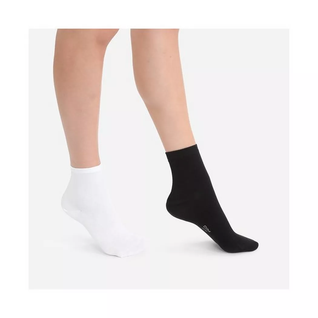 Dim - Socken, für Damen, Schwarz/Weiss, Größe 35-38