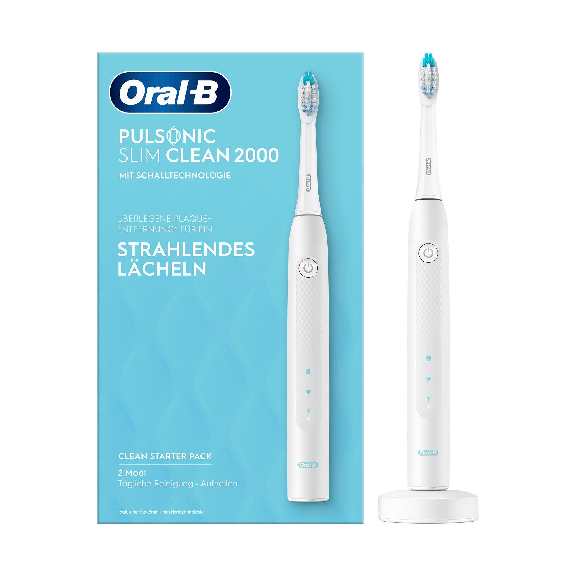 Oral-B Elektrische Oral-B Zahnbürste Pulsonic Slim Clean 2000 White 