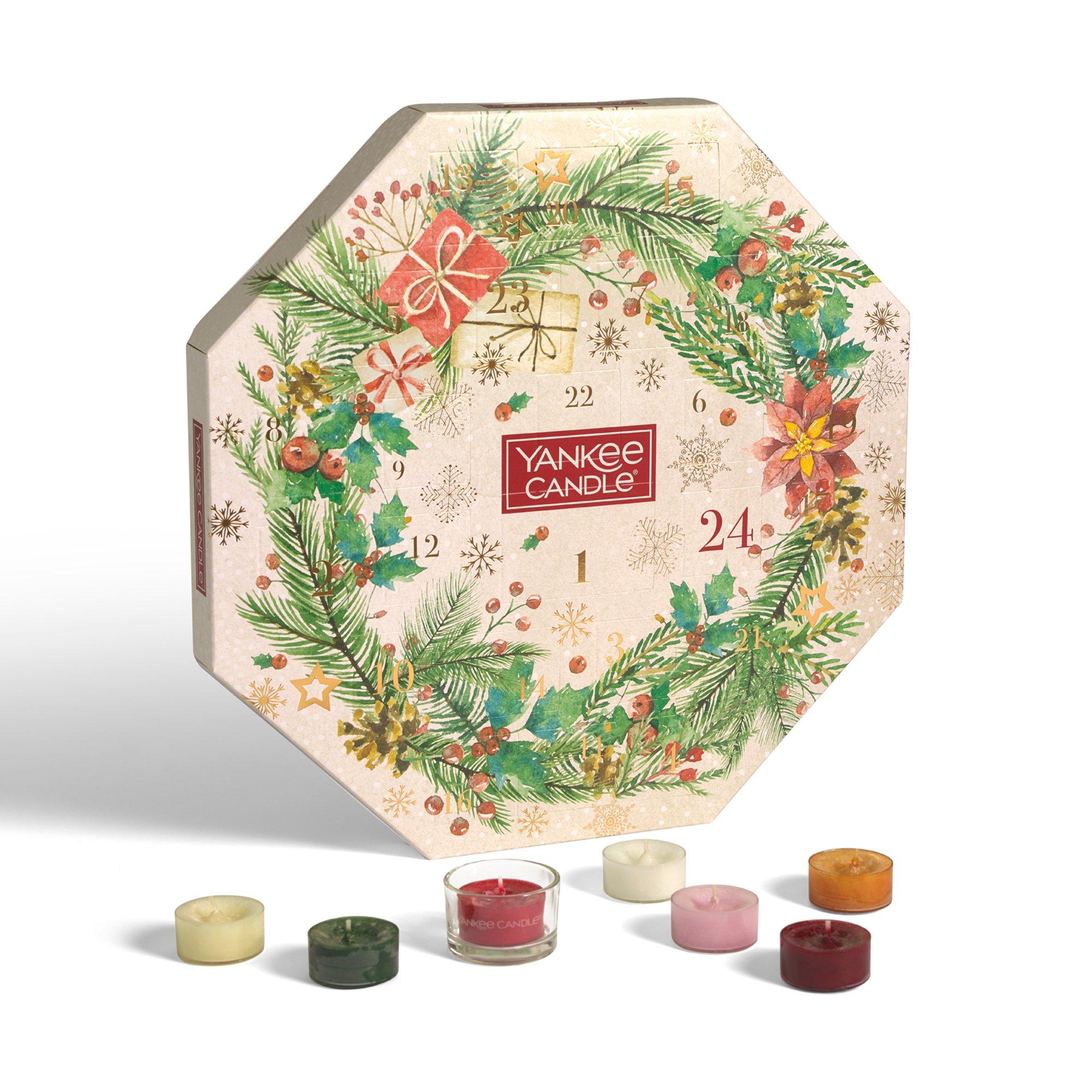 YANKEE CANDLE 24 x Tea Light Candle / 1 x Cl Calendario dell'Avvento 