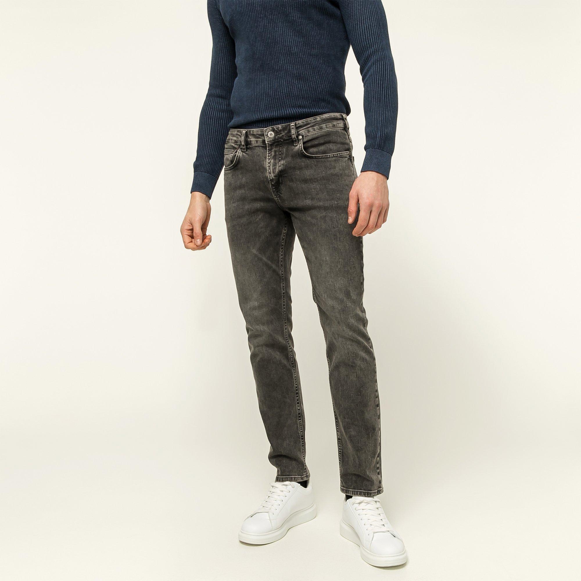 Image of Jeans, Slim Fit Herren Grau L34/W32
