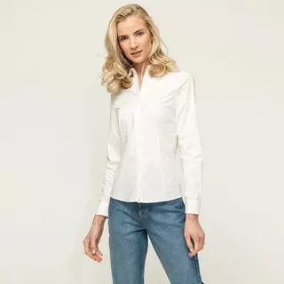 Manor Woman  Bluse, langarm Weiss