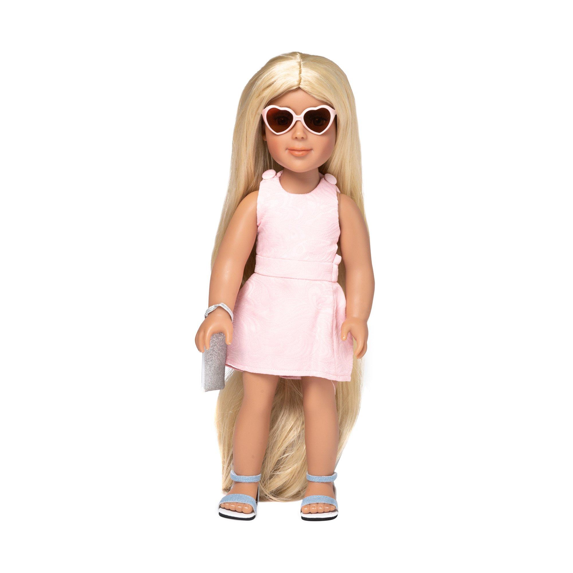 I'm A Girly  Perücke extra lang für Puppe 