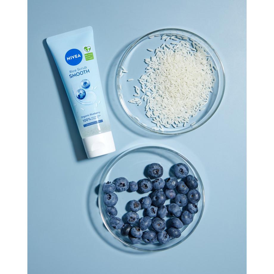 NIVEA Bio Blaubeere Face Cleansing Reis Peeling Bio Blaubeere 
