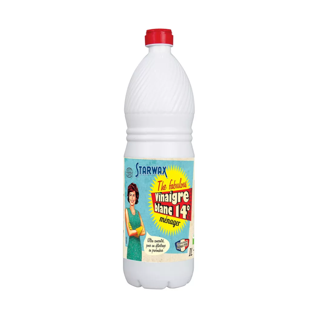 STARWAX - Weisser Essig 14° ohne Duft, 1 l
