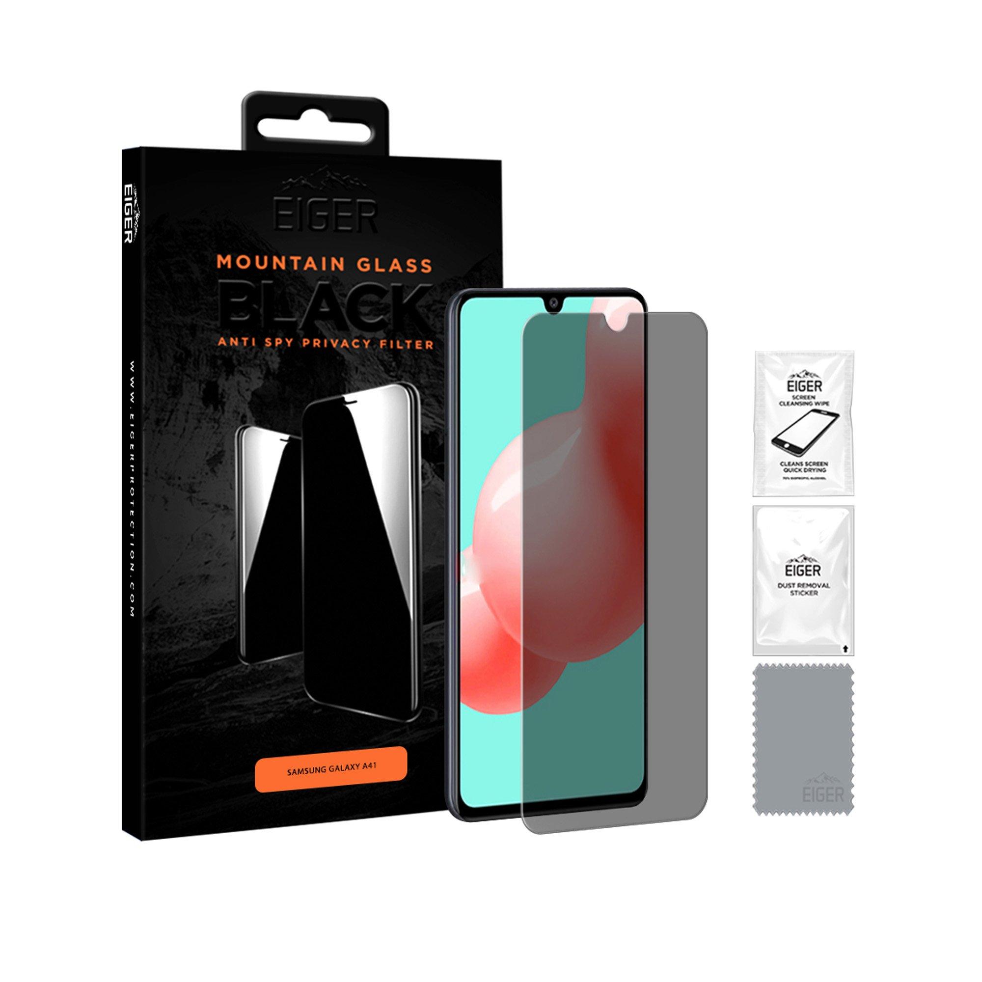 Image of Schutzglas für Smartphones Glass Privacy Black (Galaxy A41)