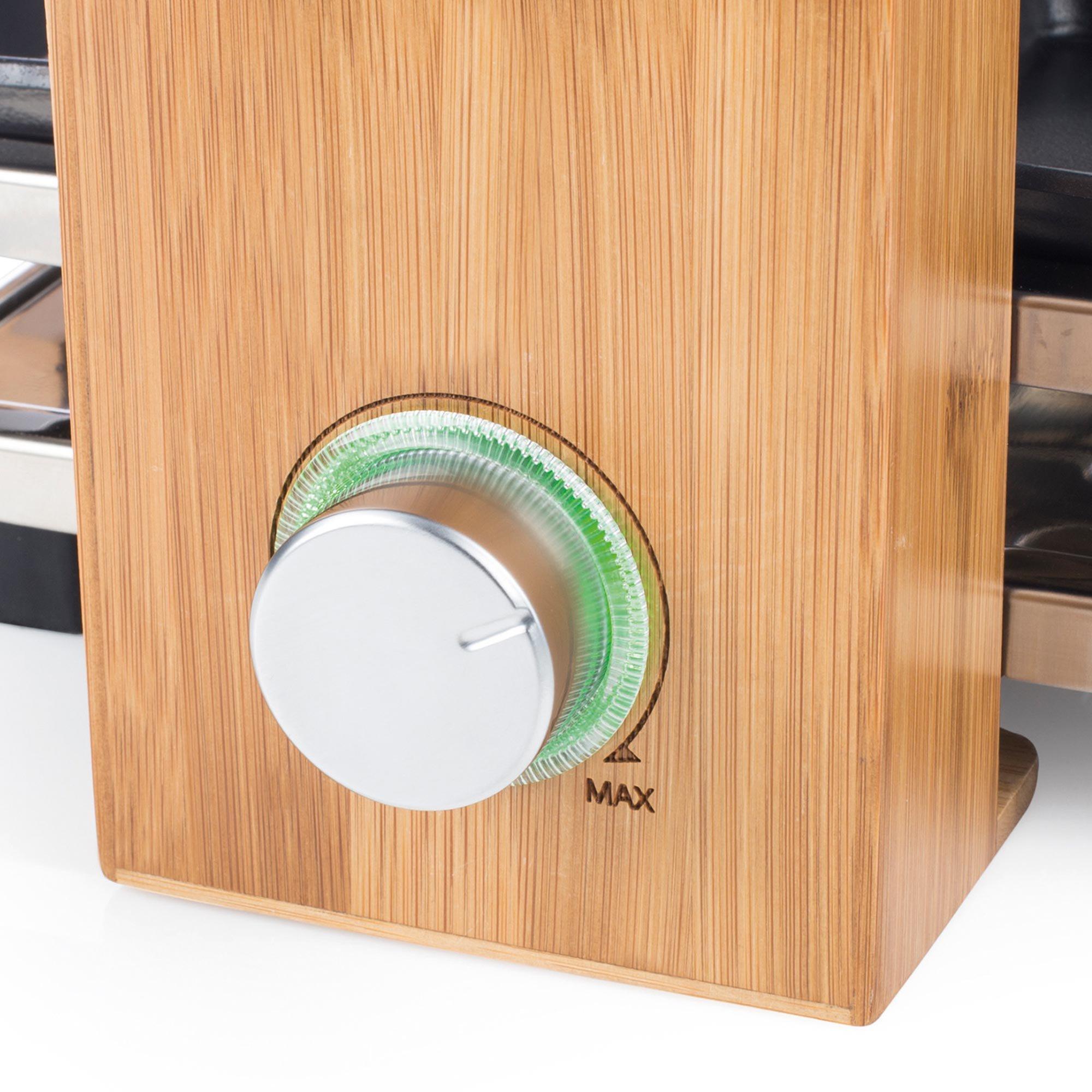 König Racletteofen, 8 Personen Raclette Bamboo 