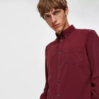 SELECTED Camicia a maniche lunghe Hemd, langarm Bordeaux