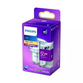 PHILIPS LED Lampe LED 50W GU10 WW 36D ND SRT4 Weiss