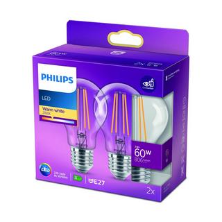 PHILIPS Lampadina LED LED 60W WW CL ND 2PF/6 
