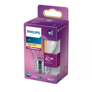 PHILIPS LED Lampe LED 40W WW P45 CL ND SRT4 Weiss