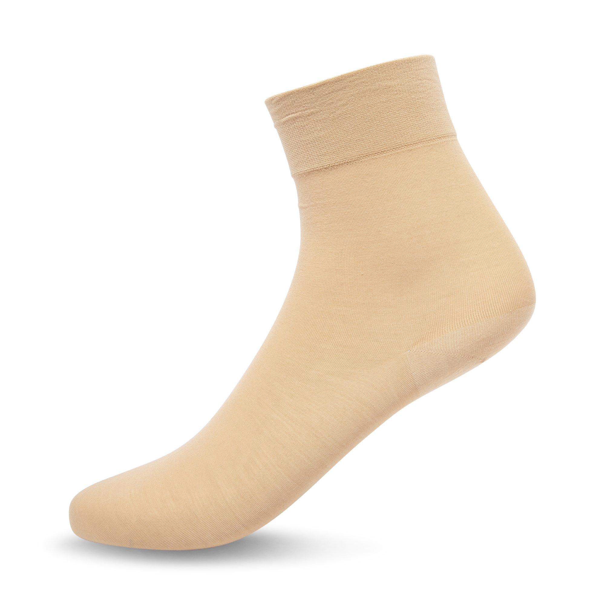 Image of Knöchellange Socken Damen Light Beige 35-38