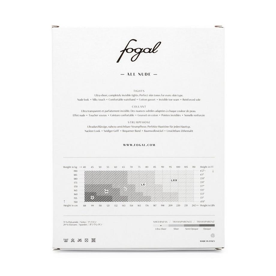 Fogal Collant All Nude 10 DEN  