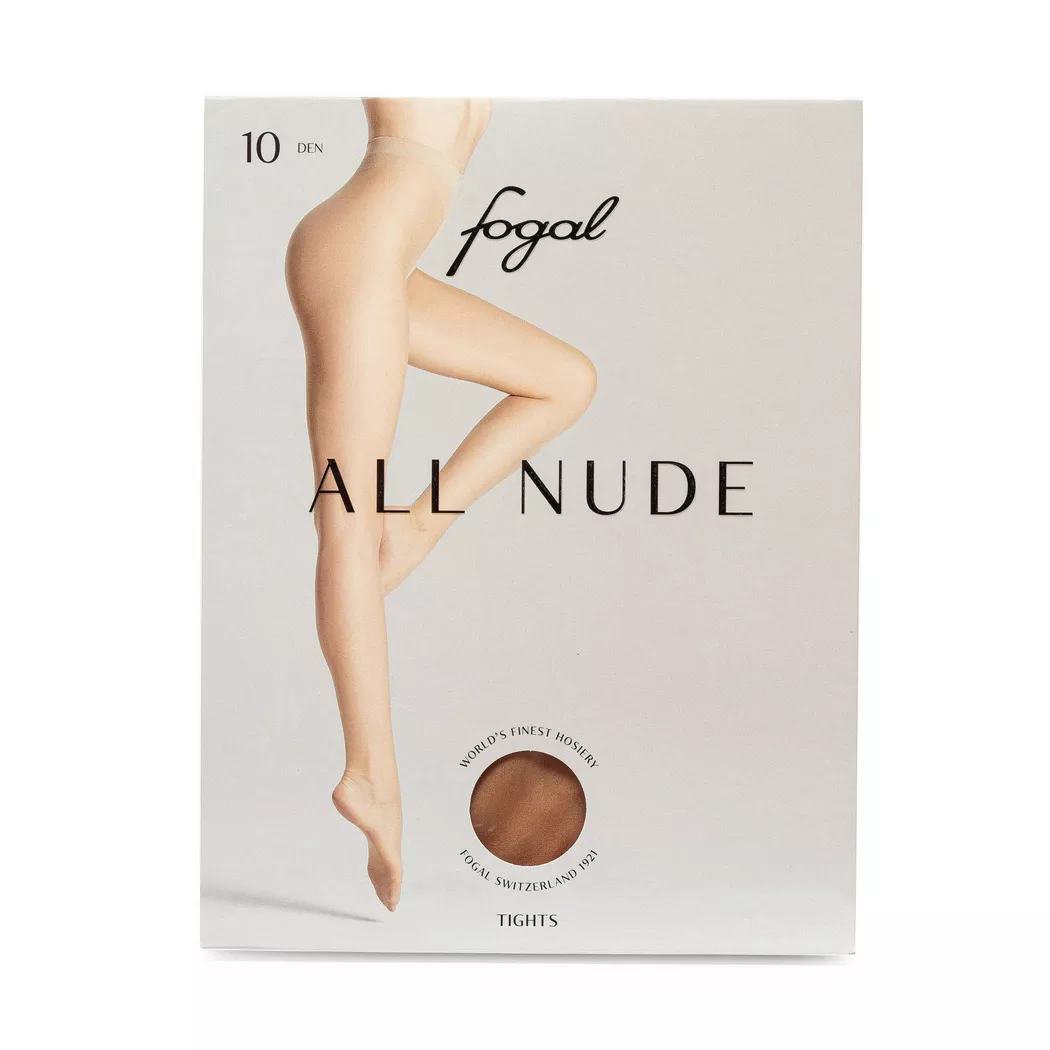 Fogal All Nude 10 DEN Tights Beige S